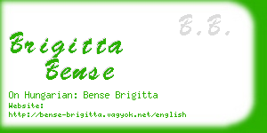 brigitta bense business card